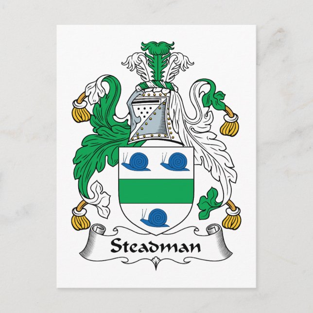 Cartão Postal Stadman Family Crest (Frente)