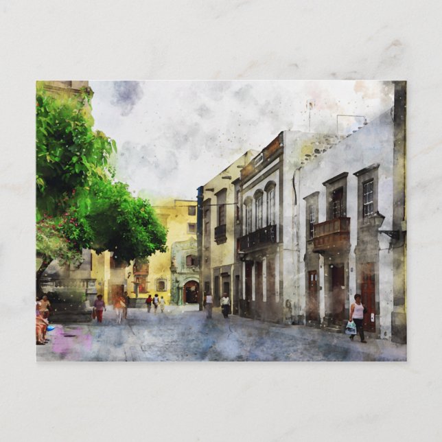 Cartão Postal Stadtansicht von Las Palmas de Gran Canaria. (Frente)