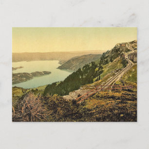Cartão Postal Staffel e Zug Lake, Rigi, Ph clássico de Suiça