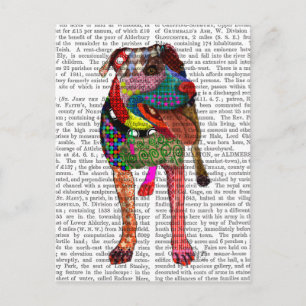 Cartão Postal Staffordshire Bull Terrier - Patchwork