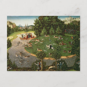 Cartão Postal Stag Hunt of Elector Friedrich III the "Wise"