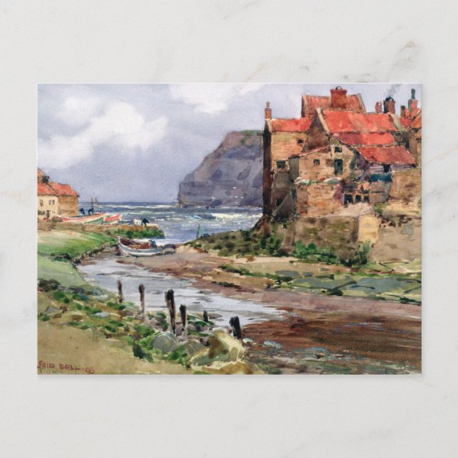 Cartão Postal Staithes, c.1897-1918 (Frente)