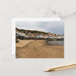 Cartão Postal Staithes Harbour Beach and Village Front