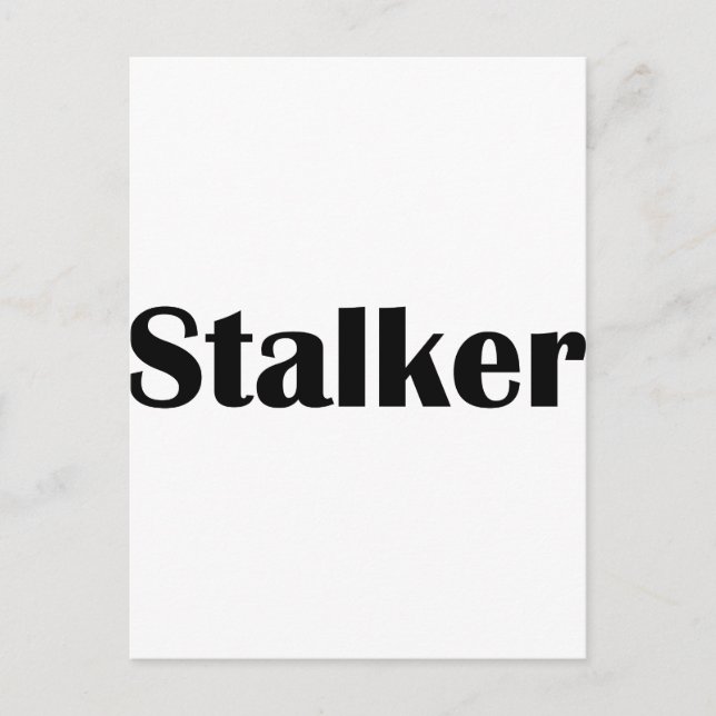 Cartão Postal Stalker (Frente)