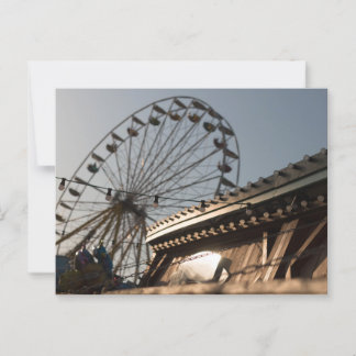 CARTÃO POSTAL STAND AM HAAGER HERBSTFEST MIT RIESENRAD