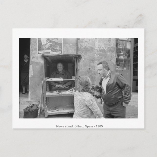 Cartão Postal Stand, Bilbao, Espanha, 1985. (Frente)