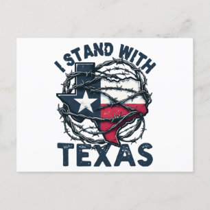 Cartão Postal Stand With Texas