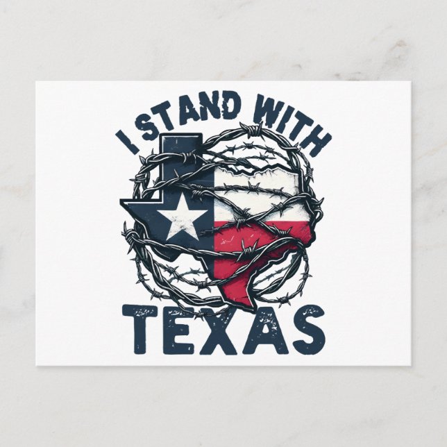 Cartão Postal Stand With Texas (Frente)