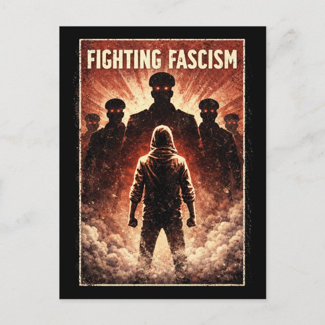 Cartão Postal Standing Against the Dark (Frente)