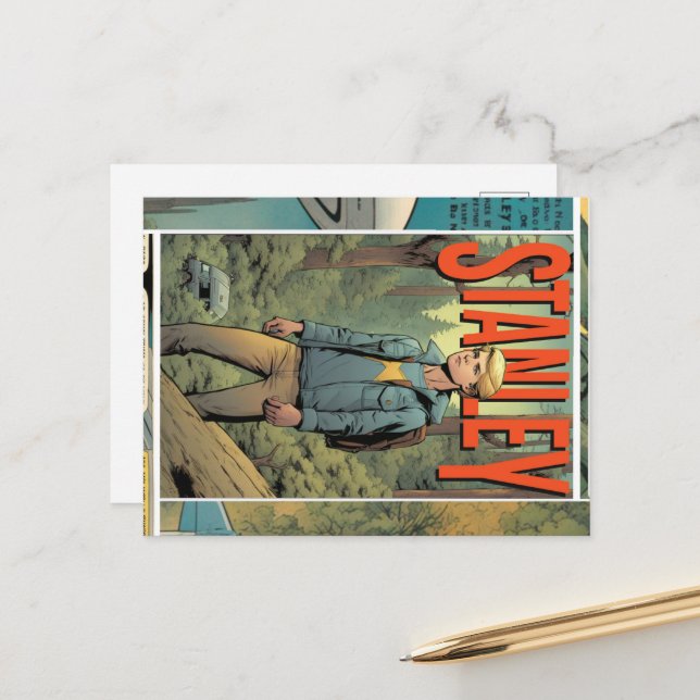 Cartão Postal Stanley Comic (Frente/Verso In Situ)