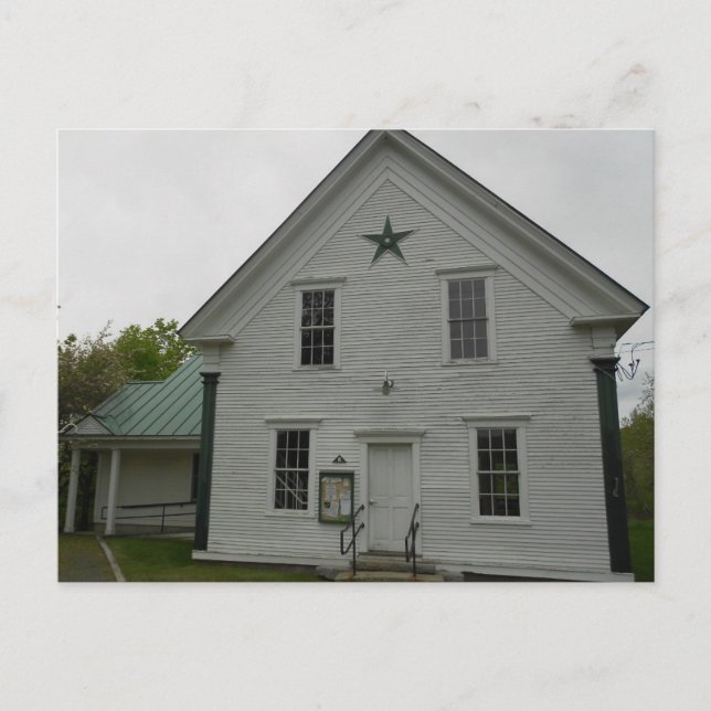 Cartão Postal Stannard Vermont Town Hall (Frente)