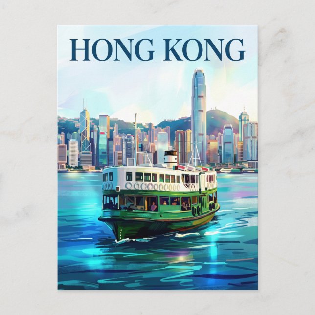 Cartão Postal Star Ferry Hong Kong (Frente)