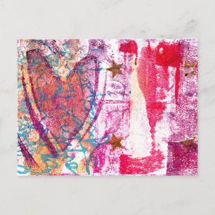 Cartão Postal Star Heart