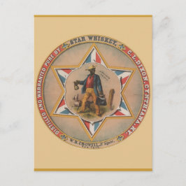 Cartão Postal Star Whiskey Destilado e garantido