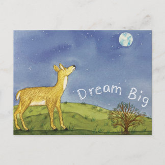 Cartão Postal Stargazing Deer Postcard