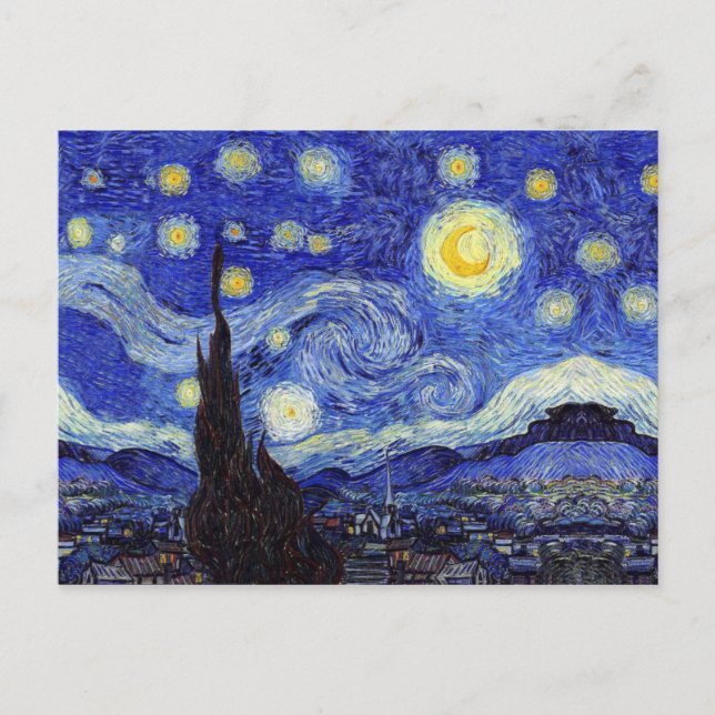 Cartão postal Starry Night (Frente)