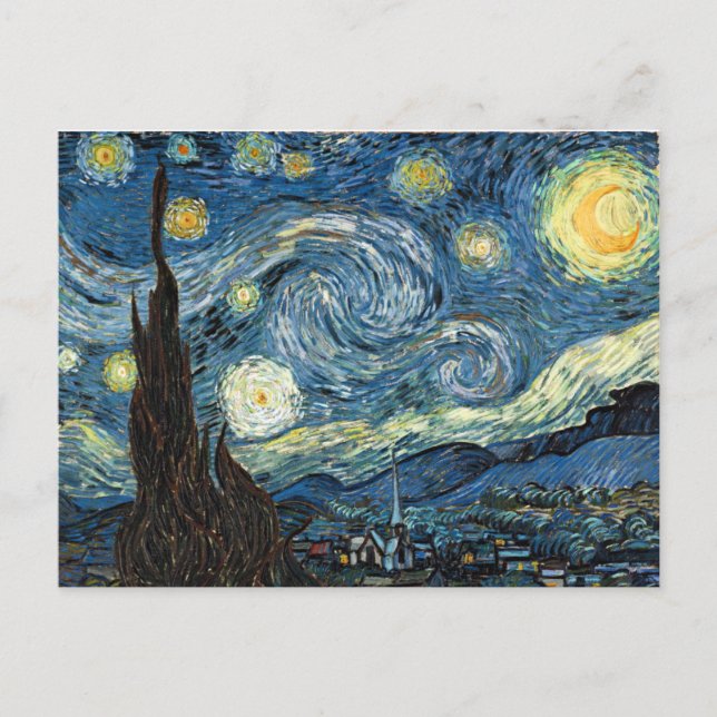 Cartão Postal Starry Night (Frente)