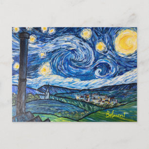Cartão Postal Starry Night Belmont Lancashire