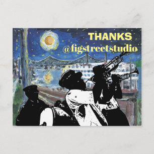 Cartão Postal Starry Night Mississippi Queen, adicione texto