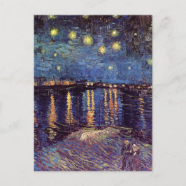 Cartão Postal Starry Night Over the Rhone, por Vincent van Gogh