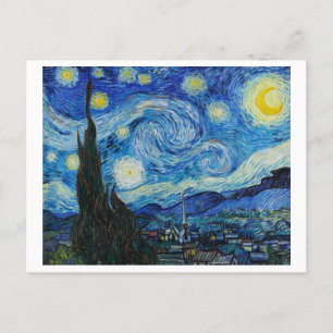 Cartão postal Starry Night por Vincent Van Gogh