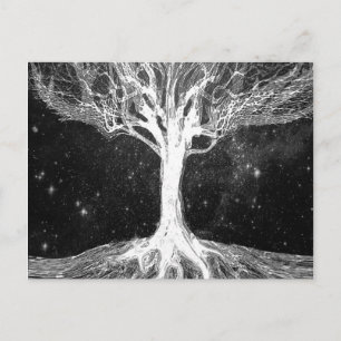 Cartão Postal Starry Night Tree of Life