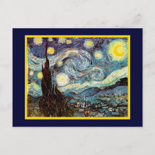 Cartão Postal Starry Night Van Gogh Fine Art