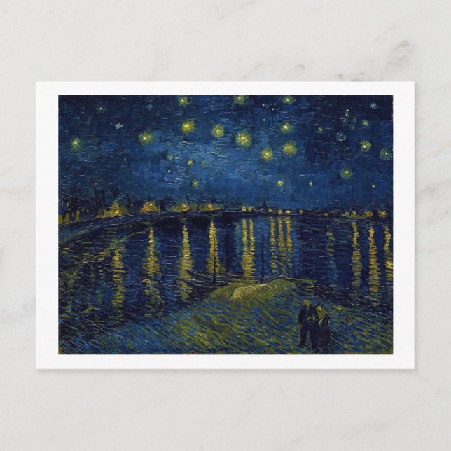 Cartão Postal Starry Night, Vincent van Gogh (Frente)