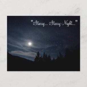 CARTÃO POSTAL "Starry.. Noite Estrelada..."