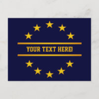 Cartão postal STARS de OURO PERSONALIZADO
