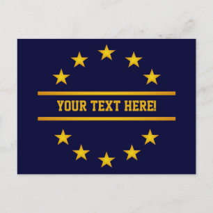 Cartão postal STARS de OURO PERSONALIZADO