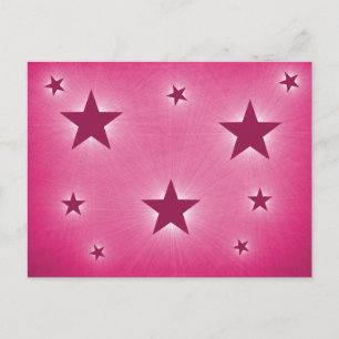 Cartão Postal Stars in the Night Sky Postcard, Magenta