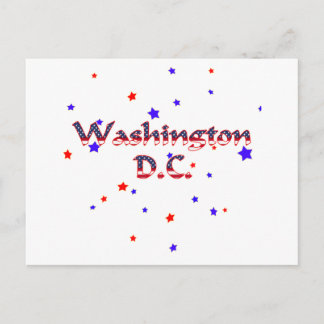 Cartão Postal Stars Patriótica Washington DC