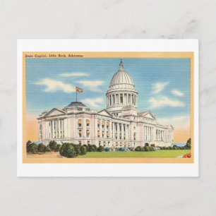 Cartão Postal State Capitol Building, Arkansas Vintage