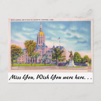 Cartão Postal State Capitol, Hartford, Connecticut