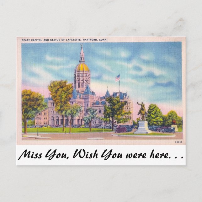 Cartão Postal State Capitol, Hartford, Connecticut (Frente)