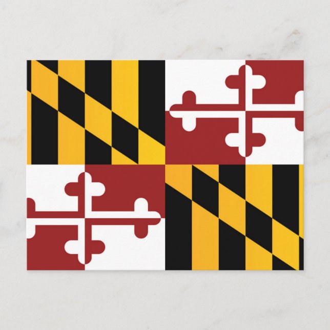 Cartão Postal State Flag of Maryland, USA (Frente)