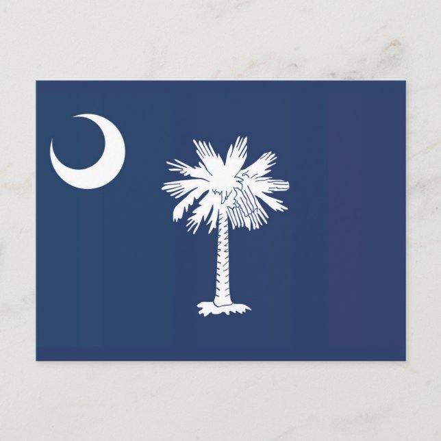 Cartão Postal State Flag of South Carolina, EUA (Frente)