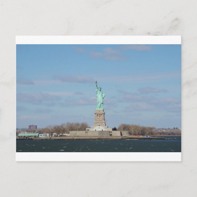 Cartão Postal Statue Of Liberty Ellis Island (Frente)