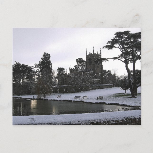 Cartão Postal Staunton Harold Church Leicestershire Inglaterra (Frente)