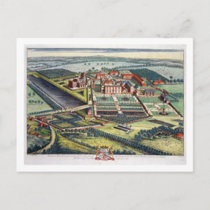 Cartão Postal Staunton Harold no condado de Leicester engrave