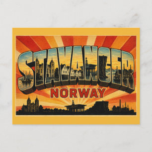 Cartão Postal Stavanger Noruega Preikestolen