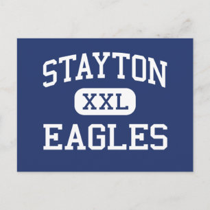 Cartão Postal Stayton - Eagles - Segundo grau - Stayton Oregon