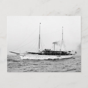 Cartão Postal Steam Yacht Emerald, início dos anos 1900