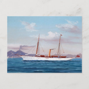 Cartão Postal Steam Yacht SY Vanduara 1906