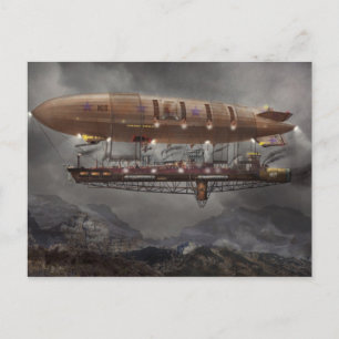 Cartão Postal Steampunk - Blimp - Airship Maximus