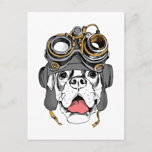 Cartão Postal Steampunk Boxer
