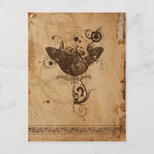Cartão Postal Steampunk Postcard