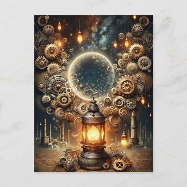 Cartão Postal Steampunk Ramadan (Frente)