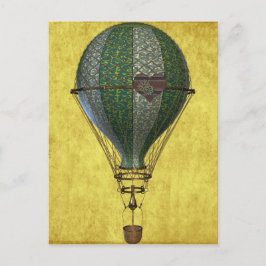Cartão Postal Steampunk Victorian Balloon